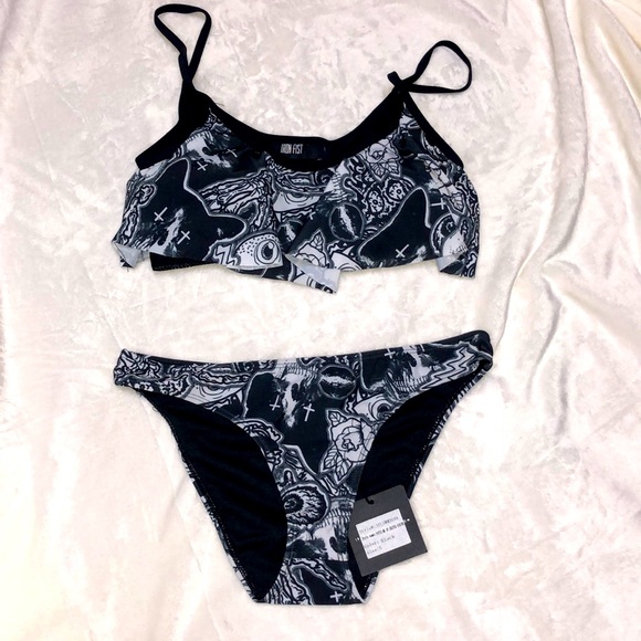 Iron Fist Other - Iron Fist Patch Me Up Skater Bikini, S NWT